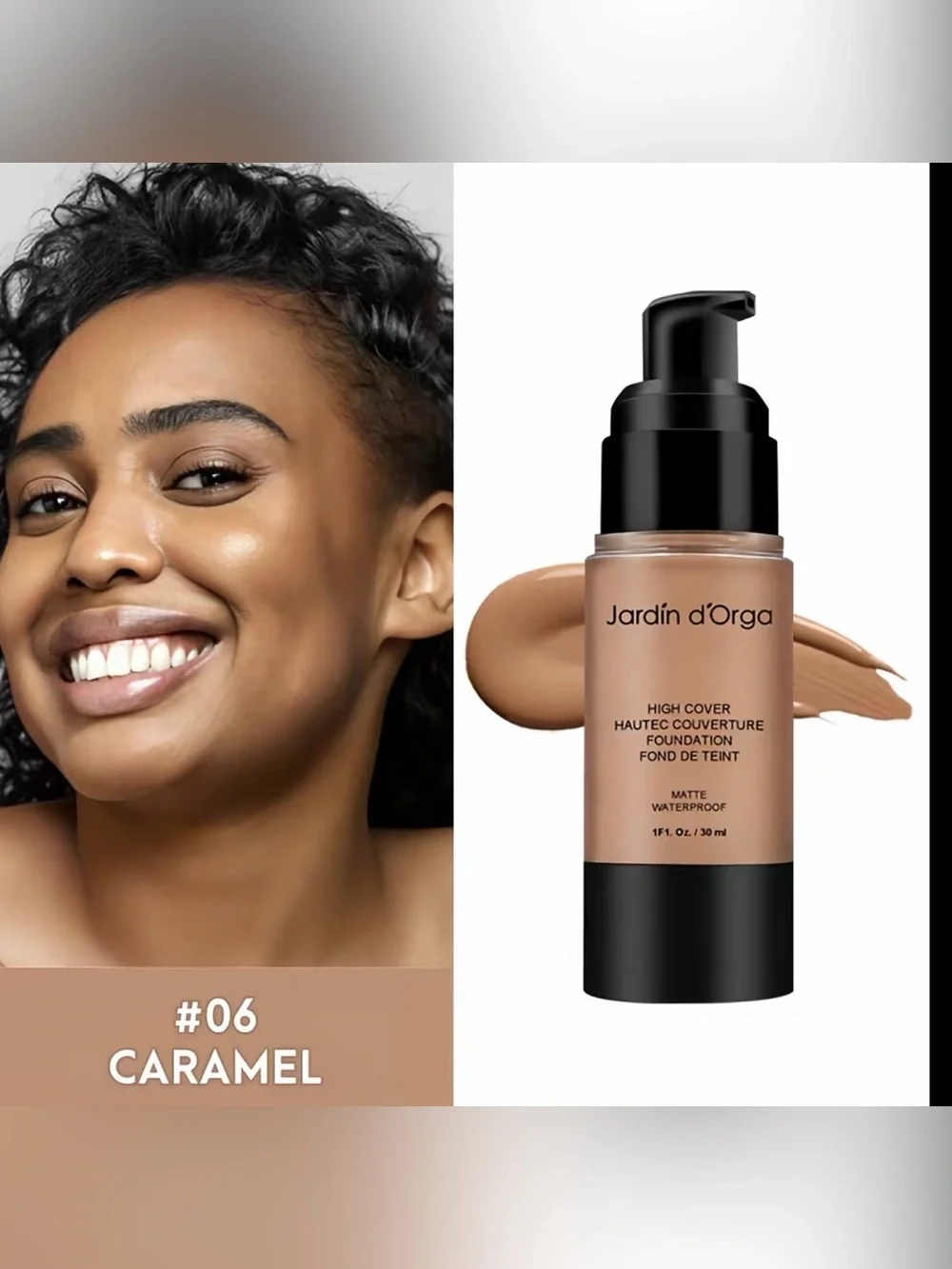 Jardin d’Orga Waterproof Matte Liquid Foundation #06 Carmel New in Box Lot of 2